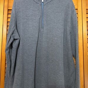 Peter Millar Blue Zip-Up Sweater